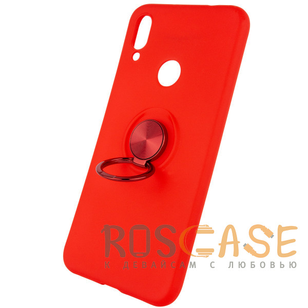 Фотография Красный TPU чехол Summer ColorRing под магнитный держатель для Xiaomi Redmi 7