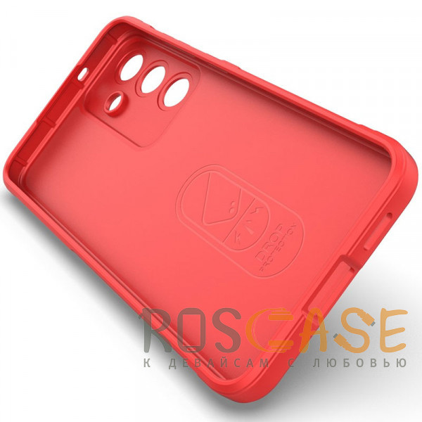 Изображение Красный Flex Silicone | Противоударный чехол для Samsung Galaxy S25 FE с защитой камеры и микрофиброй