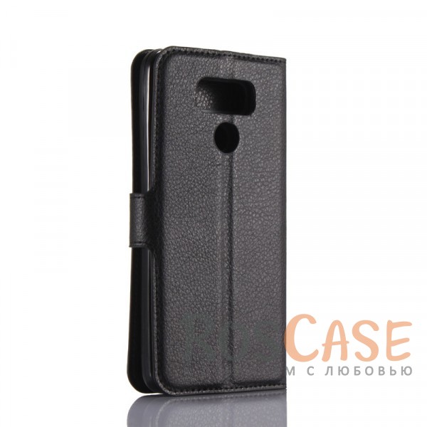 Фото Черный Wallet | Кожаный чехол-кошелек с внутренними карманами для LG G6 / G6 Plus H870 / H870DS
