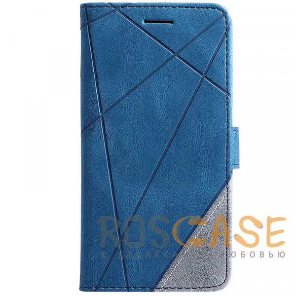 Фотография Синий Retro Book | Кожаный чехол книжка / кошелек из Premium экокожи для Xiaomi Redmi 13C / Poco C65 4G