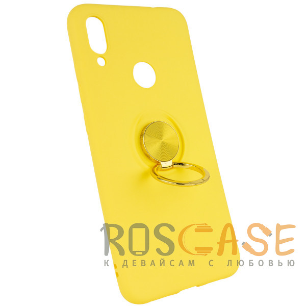 Фото Желтый TPU чехол Summer ColorRing под магнитный держатель для Xiaomi Redmi 7