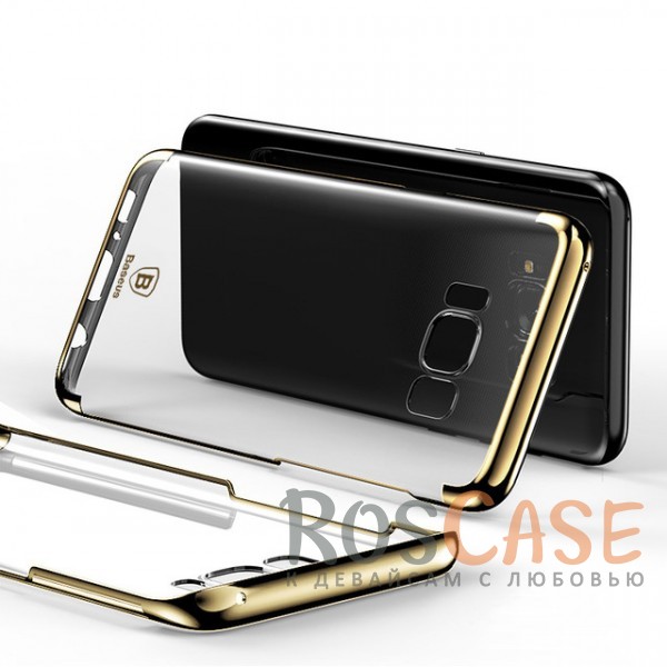 Изображение Золотой Baseus Glitter | Ультратонкий чехол для Samsung G950 Galaxy S8 с глянцевыми торцами