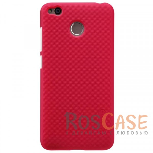 Фотография Красный Nillkin Super Frosted Shield | Матовый чехол для Xiaomi Redmi 4X (+ пленка)