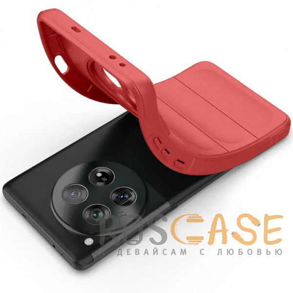 Фотография Красный Flex Silicone | Противоударный чехол для OnePlus 12 с защитой камеры и микрофиброй