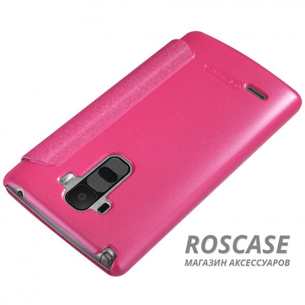 Фото Розовый Кожаный чехол (книжка) Nillkin Sparkle Series для LG H540F G4 Stylus Dual