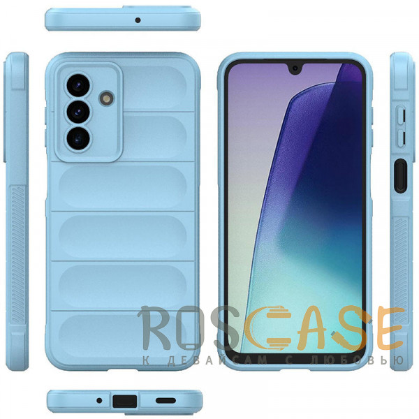 Фото Голубой Flex Silicone | Противоударный чехол для Samsung Galaxy A17 с защитой камеры и микрофиброй