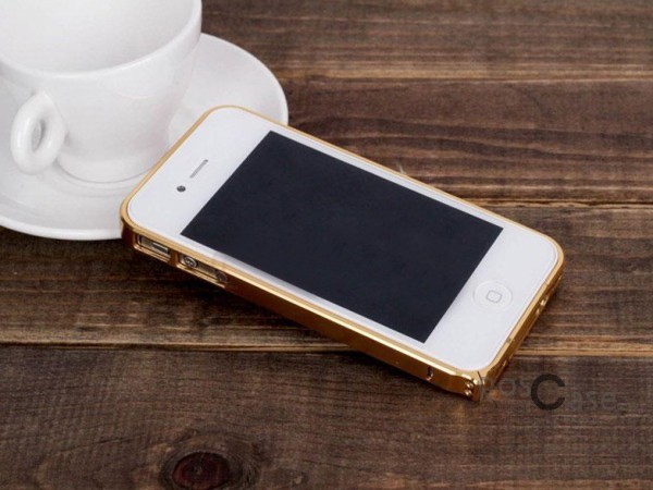 фото алюминиевый бампер LOVE MEI Ultrathin для Apple iPhone 4/4S