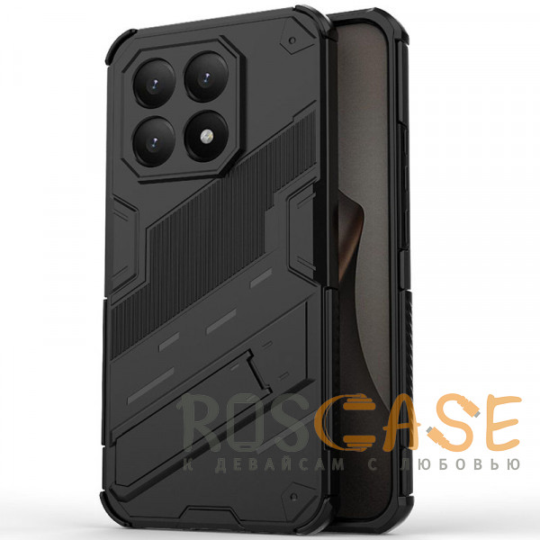 Фото Черный Megatron | Противоударный чехол-подставка для Xiaomi Mi 15T с защитой камеры