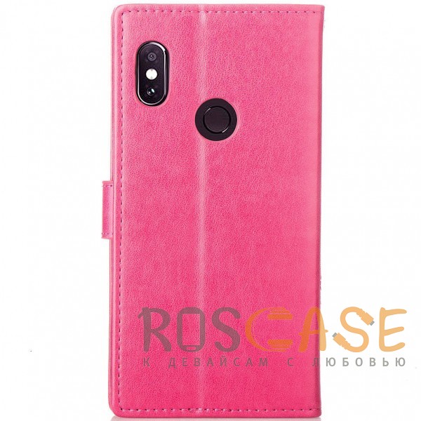 Фото Розовый Чехол-книжка с узорами на магнитной застёжке для Xiaomi Mi 8 SE