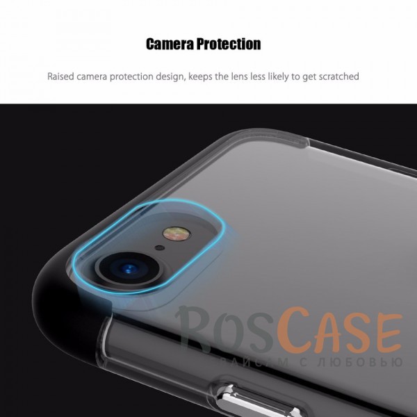 Изображение Черный Rock Cheer | Силиконовый чехол для iPhone 7/8/SE (2020) с защитными цветными вставками