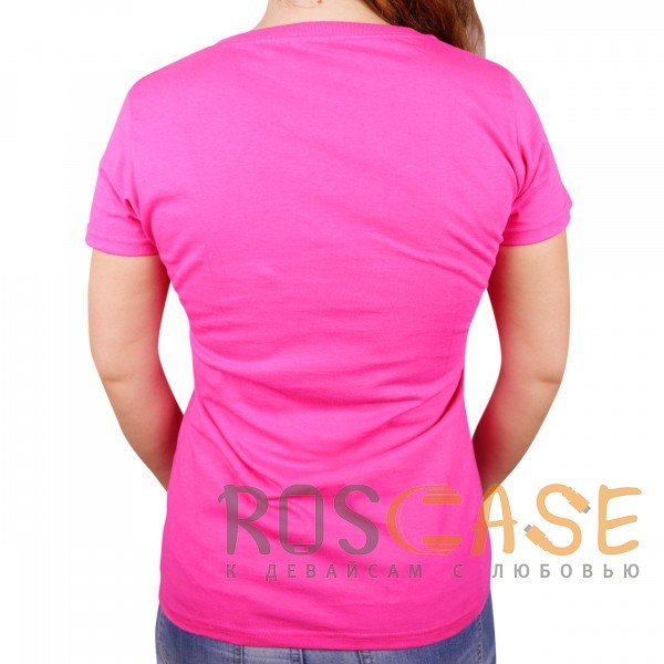 Фотография Розовый Muscle Rabbit | Женская футболка с принтом "Train hard"