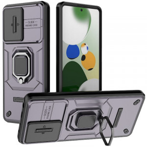 Transformer Ring Holder | Противоударный чехол с кольцом и шторкой камеры  для Xiaomi Redmi Note 12 Pro 5G