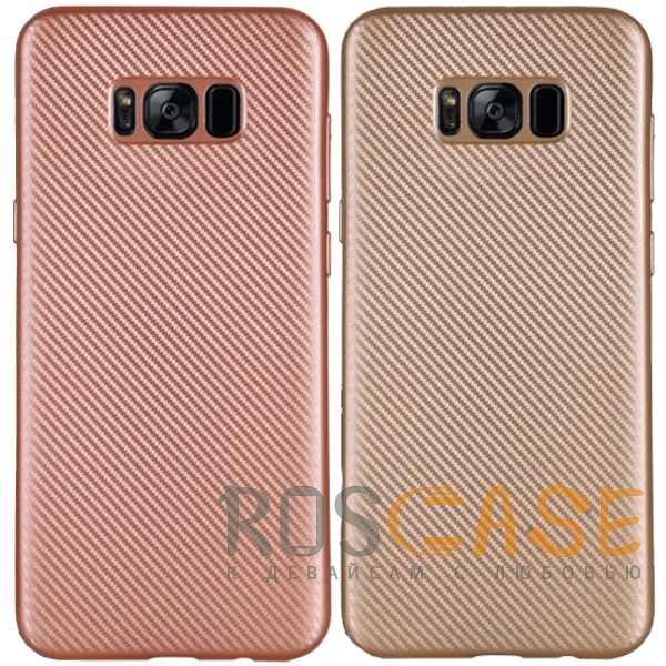 Фото Матовый чехол для Samsung G950 Galaxy S8 с текстурированной поверхностью под карбон