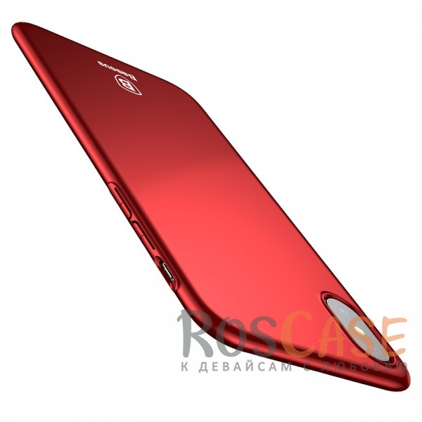 Фотография Красный Baseus Thin | Ультратонкий чехол для iPhone X / XS из пластика