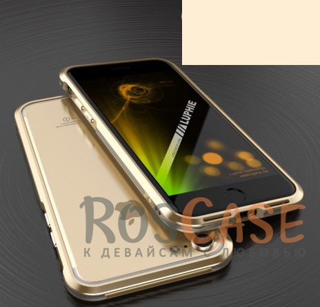 Фотография Золотой / Серебряный LUPHIE Blade Sword | Двухцветный алюминиевый бампер для Apple iPhone 7 / 8 (4.7")