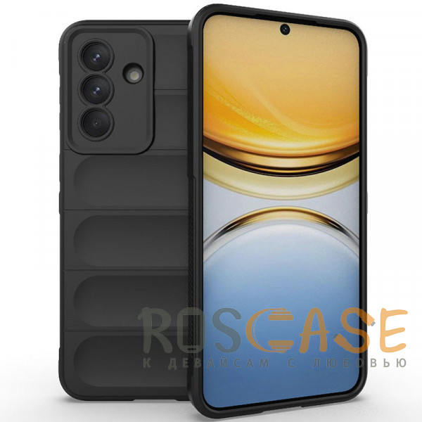 Фото Черный Flex Silicone | Противоударный чехол для Samsung Galaxy A57 с защитой камеры и микрофиброй