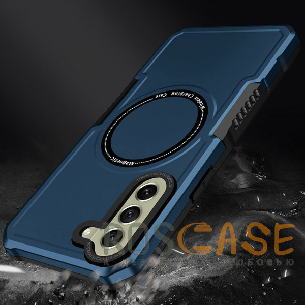 Изображение Темно-синий Magnetic Armor | Противоударный чехол с поддержкой MagSafe для Samsung Galaxy S21 FE