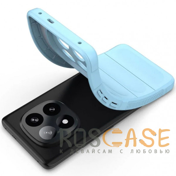 Фотография Голубой Flex Silicone | Противоударный чехол для Xiaomi Redmi Note 14 Pro 4G с защитой камеры и микрофиброй