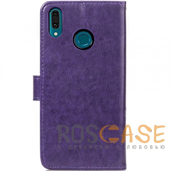 Фотография Фиолетовый Чехол-книжка с узорами на магнитной застёжке для Huawei Y9 (2019) / Enjoy 9 Plus