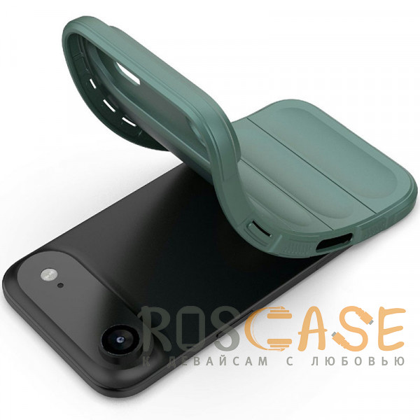 Фотография Зеленый Flex Silicone | Противоударный чехол для iPhone 17 Air с защитой камеры и микрофиброй