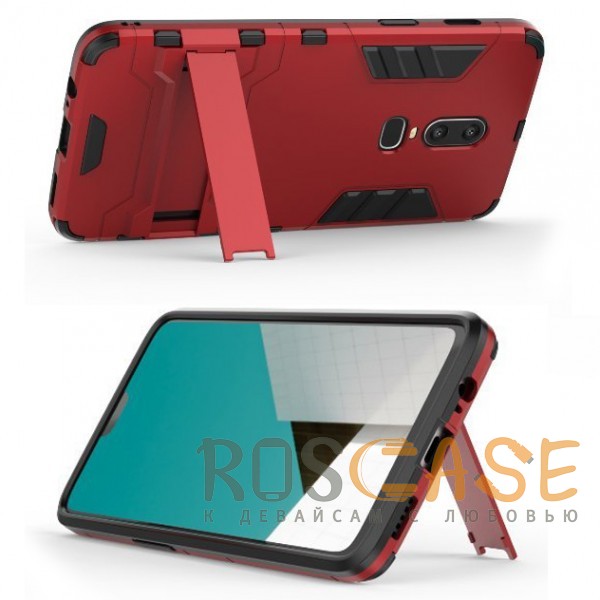 Изображение Красный / Dante Red Transformer | Противоударный чехол для OnePlus 6 с мощной защитой корпуса