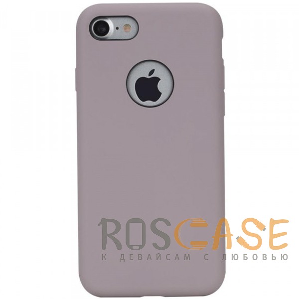 Фото Сиреневый / Light purple Rock Silicon | Ультратонкий чехол для iPhone 7/8/SE (2020) из силикона
