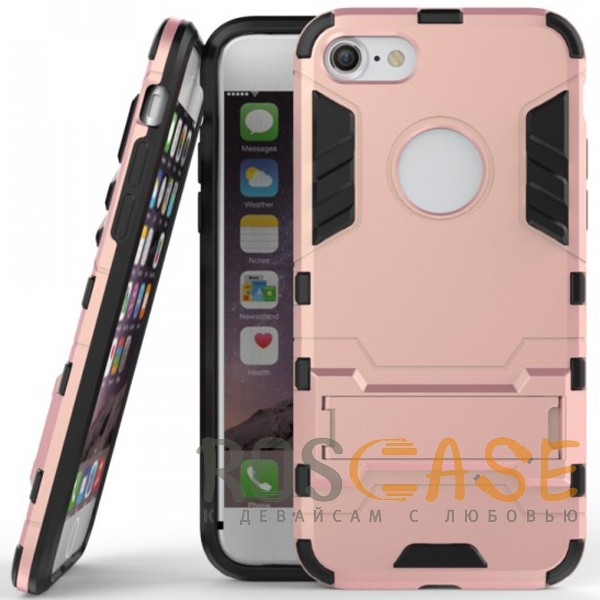 Фото Розовый / Rose Gold Transformer | Противоударный чехол для iPhone 7/8/SE (2020) с мощной защитой корпуса