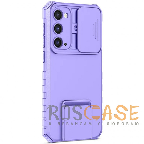 Изображение Фиолетовый CamShield Holder | Противоударный чехол-подставка для Samsung Galaxy S20 FE с защитой камеры