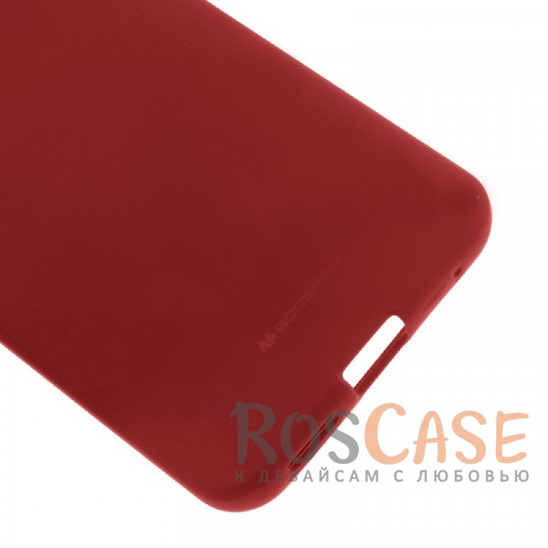 Фото Красный Гибкий матовый защитный чехол Mercury Soft Feeling Jelly с поверхностью Soft-Touch для LG G6 / G6 Plus H870 / H870DS