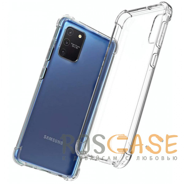 Фото Прозрачный King Kong | Противоударный прозрачный чехол для Samsung Galaxy A91 / S10 Lite с защитой углов
