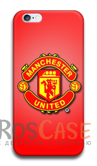 Фото Манчестер Юнайтед №2 Пластиковый чехол RosCase "Футбольные команды" для iPhone 4/4S