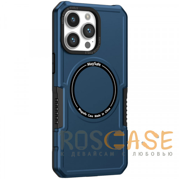 Фото Темно-синий Magnetic Armor | Противоударный чехол с поддержкой MagSafe для iPhone 14 Pro Max