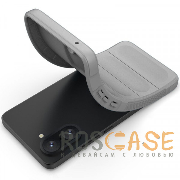 Фотография Серый Flex Silicone | Противоударный чехол для OnePlus Nord CE 5 5G / CE5 с защитой камеры и микрофиброй