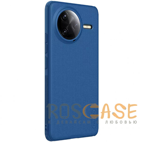 Фотография Синий Nillkin Super Frosted Shield Pro | Матовый чехол из пластика и ТПУ для Xiaomi Poco F7 Ultra / Redmi K80 Pro