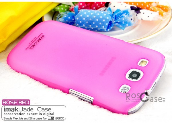 Изображение Розовый Пластиковая накладка IMAK Water Jade Series для Samsung i9300 Galaxy S3 (+ пленка)