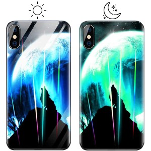 Светящийся в темноте чехол  для iPhone X