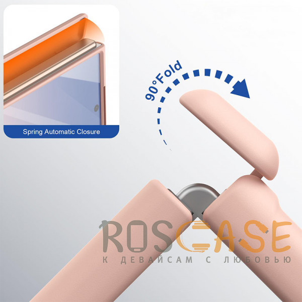 Фото Розовый Чехол 3D с Magsafe и внешним стеклом для Samsung Galaxy Z Fold 6