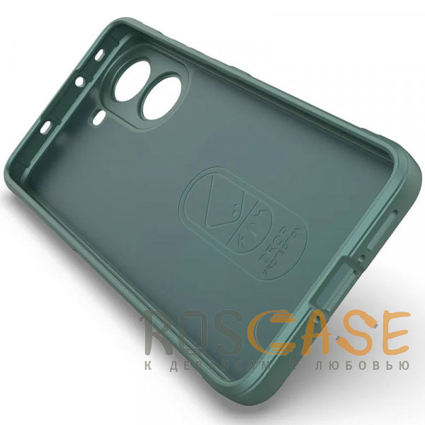 Изображение Зеленый Flex Silicone | Противоударный чехол для Xiaomi Redmi Turbo 4 с защитой камеры и микрофиброй