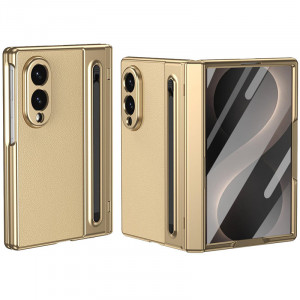 Чехол 3D с кожаной вставкой и стилусом  для Samsung Galaxy Z Fold 8