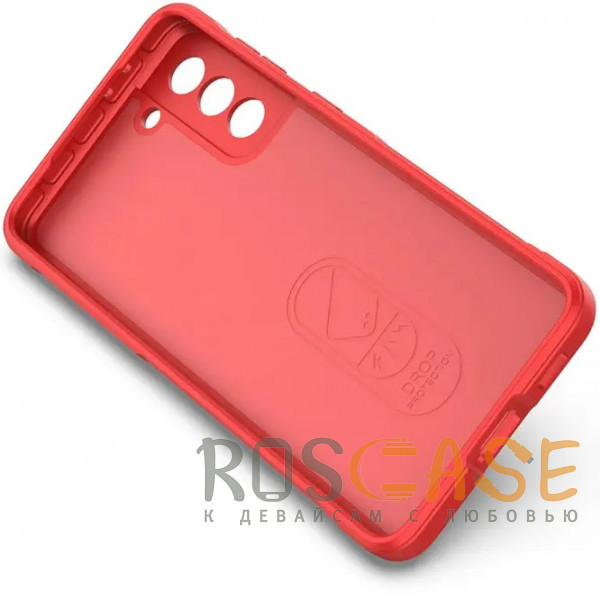 Изображение Красный Flex Silicone | Противоударный чехол для Samsung Galaxy S21 Plus с защитой камеры и микрофиброй