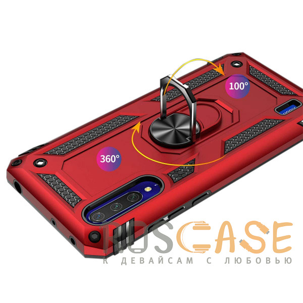 Изображение Красный Ударопрочный чехол Serge Ring магнитный держатель для Xiaomi Mi CC9 / Mi 9 Lite