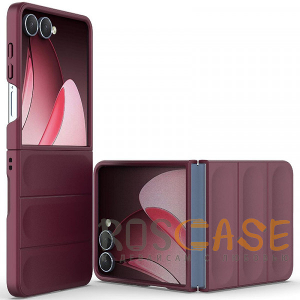 Фото Бордовый Flex Matte | Пластиковый чехол с Soft Touch покрытием для Samsung Galaxy Z Flip 8