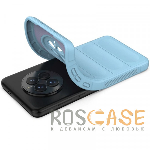 Фотография Голубой Flex Silicone | Противоударный чехол для Huawei Mate 50 / 50E с защитой камеры и микрофиброй