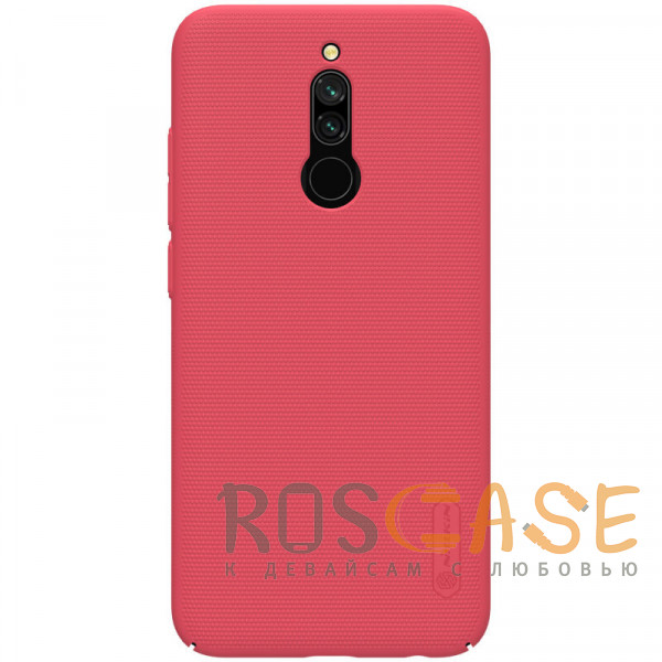 Фото Красный Nillkin Super Frosted Shield | Матовый пластиковый чехол для Xiaomi Redmi 8
