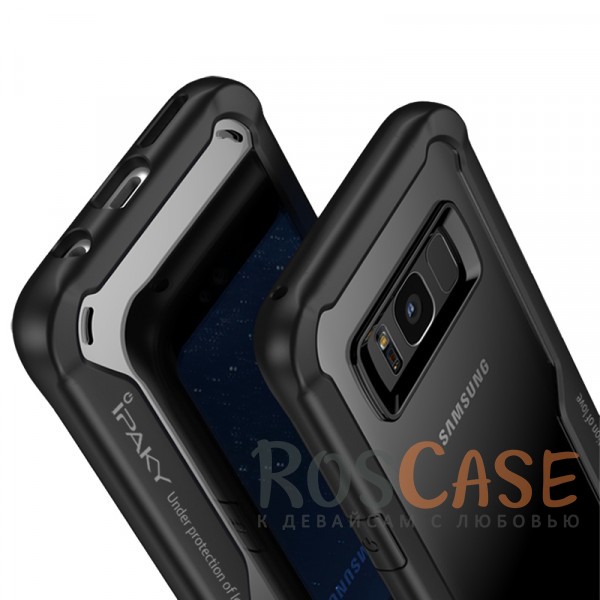Изображение Черный iPaky Luckcool | Чехол для Samsung G950 Galaxy S8 с цветными силиконовыми вставками