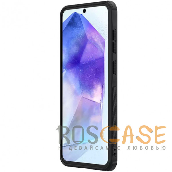 Изображение Черный Nillkin Super Frosted Shield Magnetic | Пластиковый чехол с поддержкой Magsafe для Samsung Galaxy A56 5G