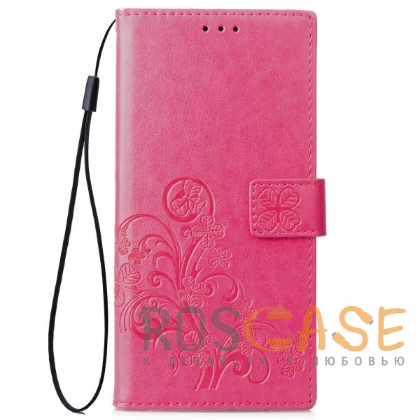 Фотография Розовый Чехол-книжка с узорами на магнитной застёжке для Xiaomi Redmi 6A