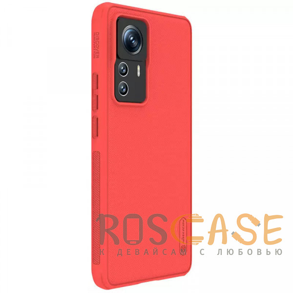 Фотография Красный Nillkin Super Frosted Shield Pro | Матовый пластиковый чехол для Xiaomi Mi 12T Pro