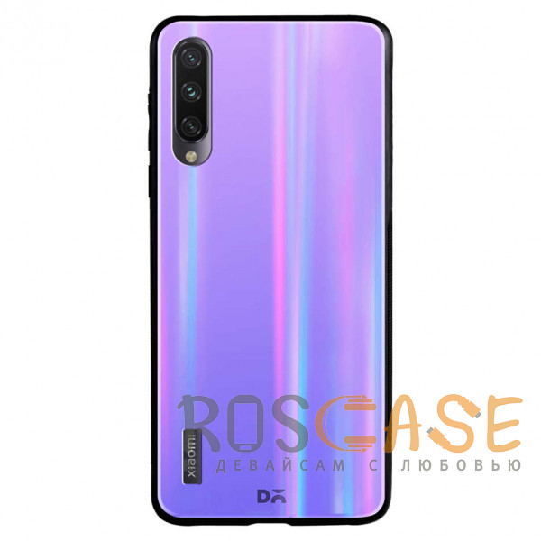 Фото Фиолетовый TPU+Glass чехол Gradient Aurora с лого для Xiaomi Mi CC9 / Mi 9 Lite