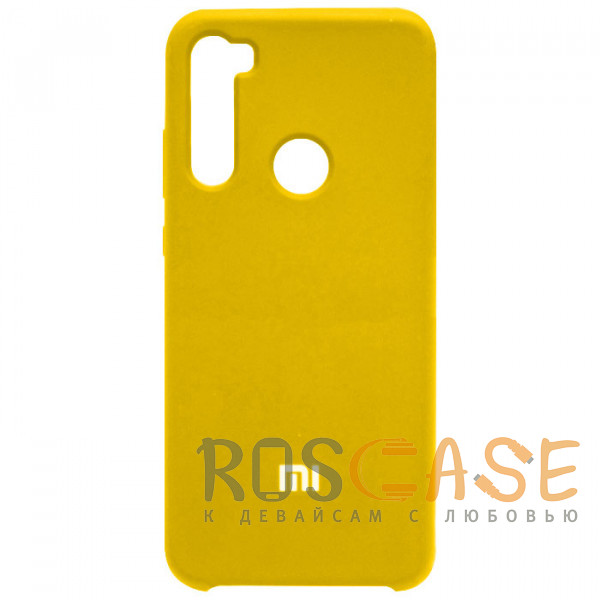 Фото Желтый Silicone Cover | Чехол силиконовый с микрофиброй для Xiaomi Redmi Note 8